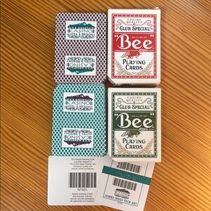 Ute Mountain Casino Colorado played Bee Playing Cards Sets Quality Club Special